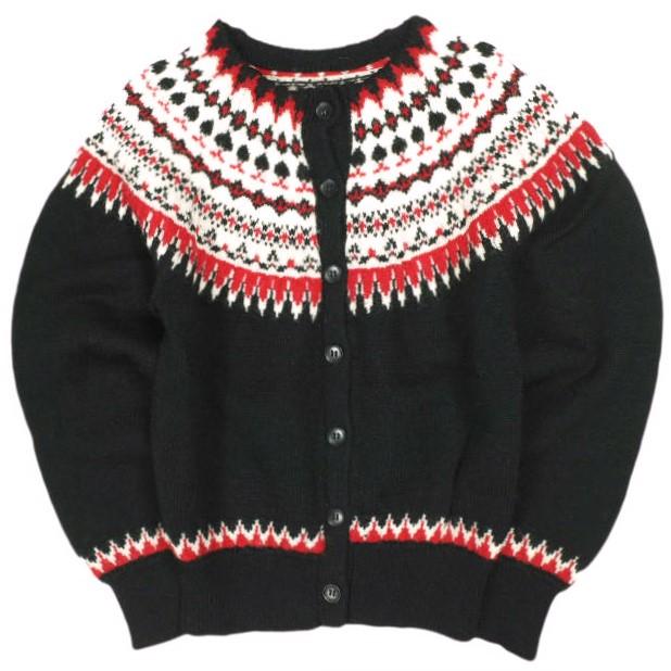 Freada フリーダ 20AW ノルディックニットカーディガン 203-3310 Free BLACK FREAK‘S STORE クルーネック トップス g24556 | 