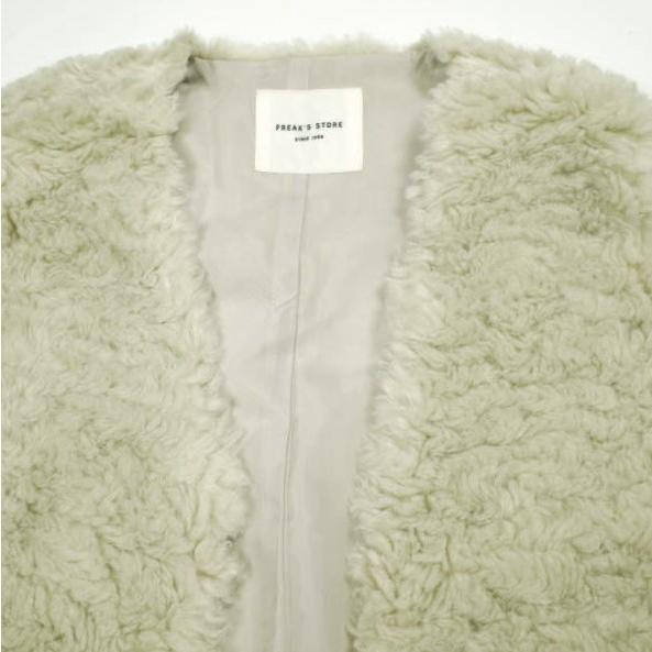FREAK'S STORE フリークスストア 22AW WEB限定 フェイクファーベスト 1356248900052 Free ナチュラル ジレ ボア トップス g24560 |  | 03