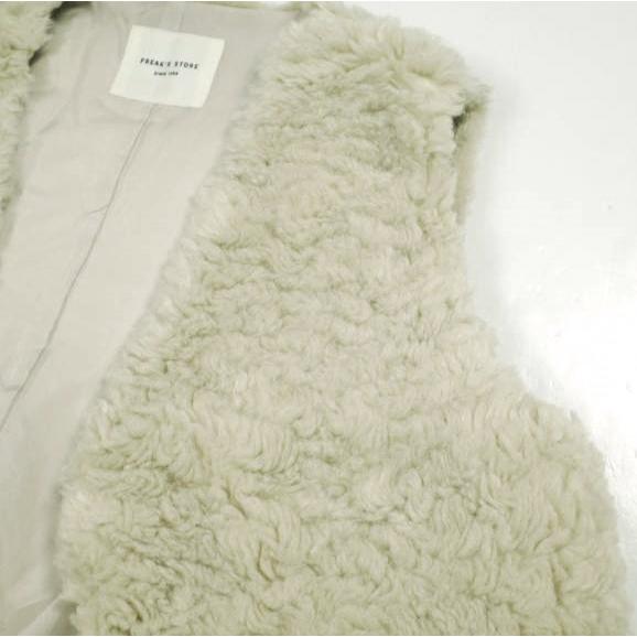 FREAK'S STORE フリークスストア 22AW WEB限定 フェイクファーベスト 1356248900052 Free ナチュラル ジレ ボア トップス g24560 |  | 04