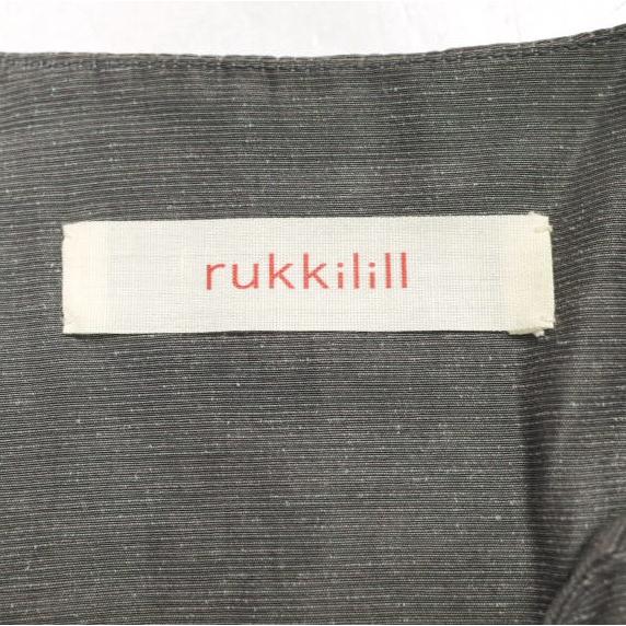 rukkilill ルッキリル 日本製 リネンシルクシャツワンピース 75-01-OP-001-17-2 Free グレー トップス g24564 |  | 02