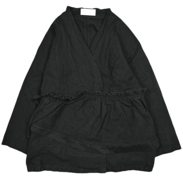 Ebonyivory エボニーアイボリー 日本製 コットンナイロン ノーカラージャケット 20-01-BL-004-18-1 Free Black アウター g24565 | 