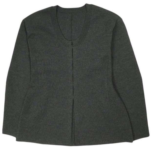 ADAM ET ROPE アダムエロペ 24AW ホックジャケットカーディガン GAK74520 Free チャコールグレー ニット トップス g24572 | 