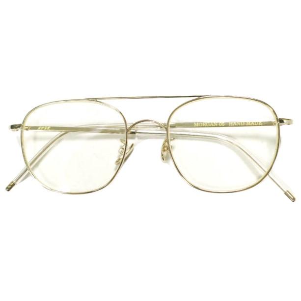 A.D.S.R. エーディーエスアール MORGAN 06 モーガン スクエア型ティアドロップサングラス Gold/Clear 眼鏡 メガネ g24593 | 