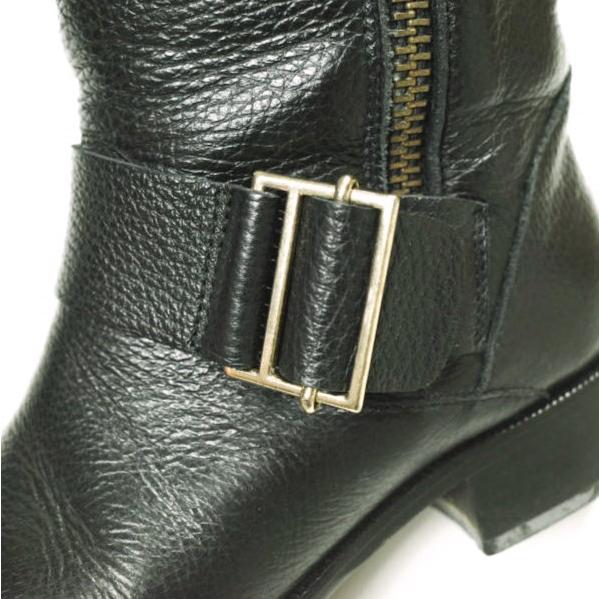 PELLICO ペリーコ イタリア製 カウレザー サイドジップペコスブーツ PL14-1010 35(22-22.5cm) ブラック ベルト シューズ g24596 |  | 06