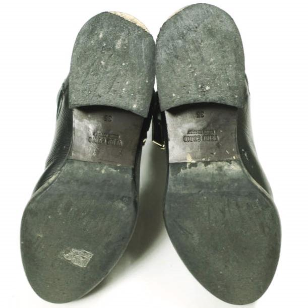 PELLICO ペリーコ イタリア製 カウレザー サイドジップペコスブーツ PL14-1010 35(22-22.5cm) ブラック ベルト シューズ g24596 |  | 07