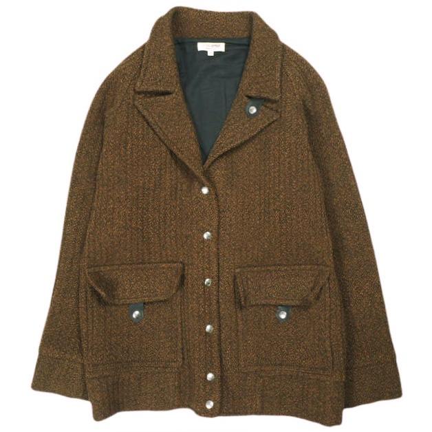 ROSEANNA ローズアンナ フランス製 ケーブルニットジャケット EUL6110 38 ブラウン アウター g24602 | 