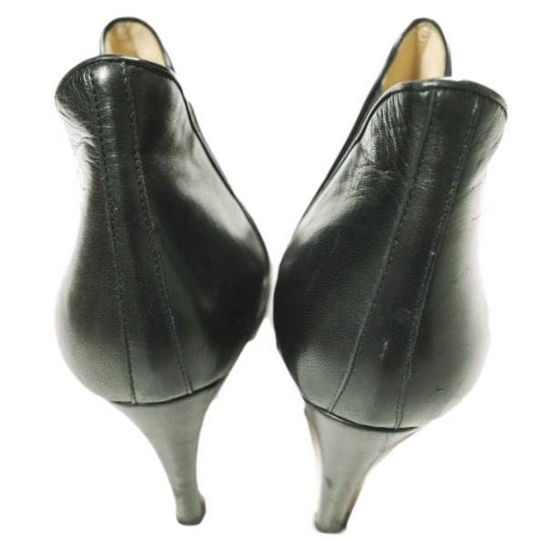 FABIO RUSCONI ファビオルスコーニ イタリア製 サイドゴアヒールブーティ 35(22.5cm-23cm) ブラック パンプス シューズ g24604 |  | 03