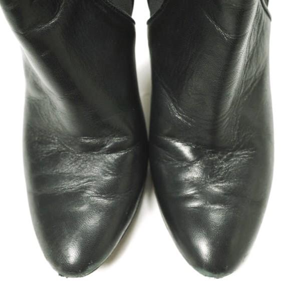 FABIO RUSCONI ファビオルスコーニ イタリア製 サイドゴアヒールブーティ 35(22.5cm-23cm) ブラック パンプス シューズ g24604 |  | 04