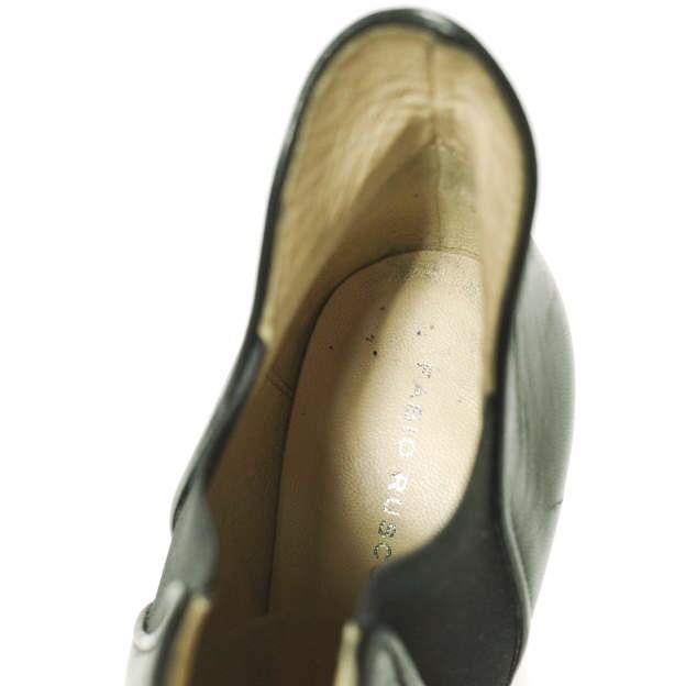 FABIO RUSCONI ファビオルスコーニ イタリア製 サイドゴアヒールブーティ 35(22.5cm-23cm) ブラック パンプス シューズ g24604 |  | 06
