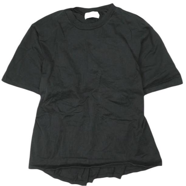 ADAM ET ROPE アダムエロペ 23SS サステナブル バックシャーリングTEE GAM03280 Free ブラック 半袖 Tシャツ トップス g24610 | 