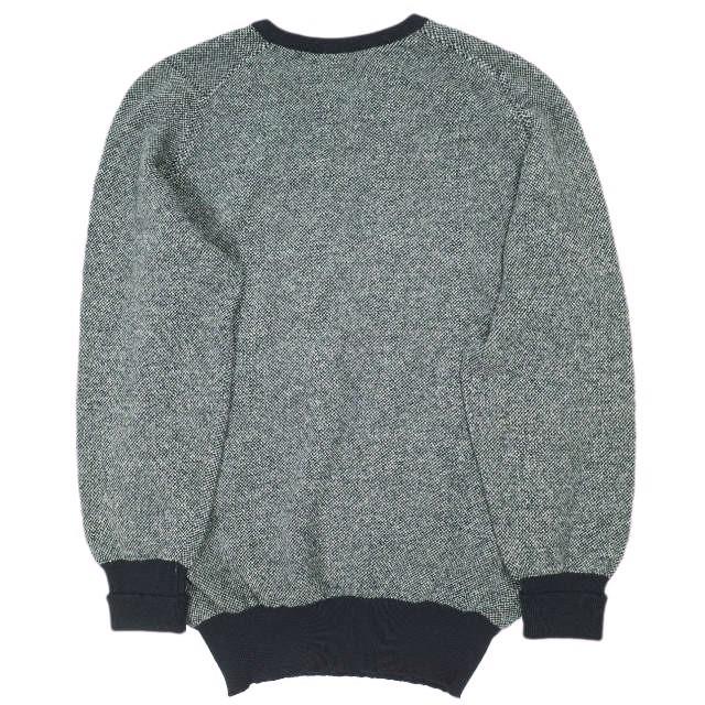 J.PRESS ジェイプレス スコットランド製 SUPER GEELONG WOOL バーズアイ柄 Vネックニット 38 NAVY セーター William Lockie トップス |  | 01