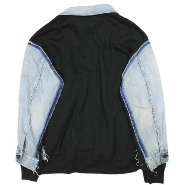 JUNYA WATANABE MAN COMME des GARCONS x Levi'sス 25SS 綿デニム製品加工カスタマイズ×綿エステル裏毛Levi's Wネームジャケット WO-J206 S |  | 01