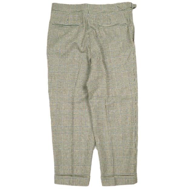 IGARASHI TROUSERS イガラシトラウザーズ SINGLE GURKHA TROUSER グレンチェック2プリーツグルカトラウザーズ ビスポーク品 BEIGE パンツ |  | 01