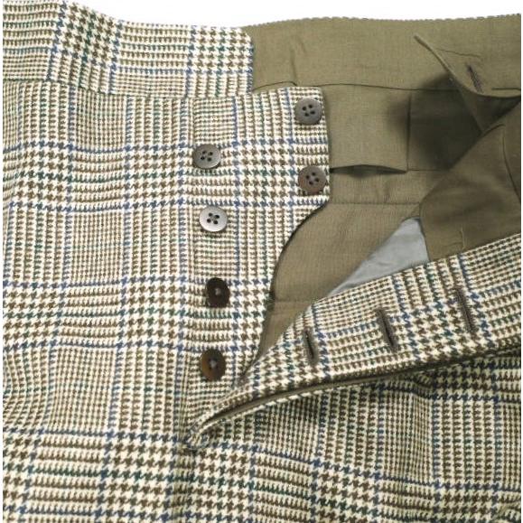 IGARASHI TROUSERS イガラシトラウザーズ SINGLE GURKHA TROUSER グレンチェック2プリーツグルカトラウザーズ ビスポーク品 BEIGE パンツ |  | 03