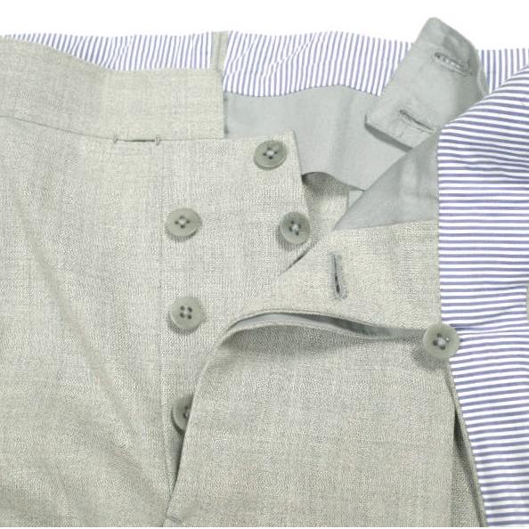 IGARASHI TROUSERS イガラシトラウザーズ 2PLY WOOL SIDE ADJUSTERS 2プリーツサイドアジャスタートラウザーズ ビスポーク品 Light Gray |  | 03