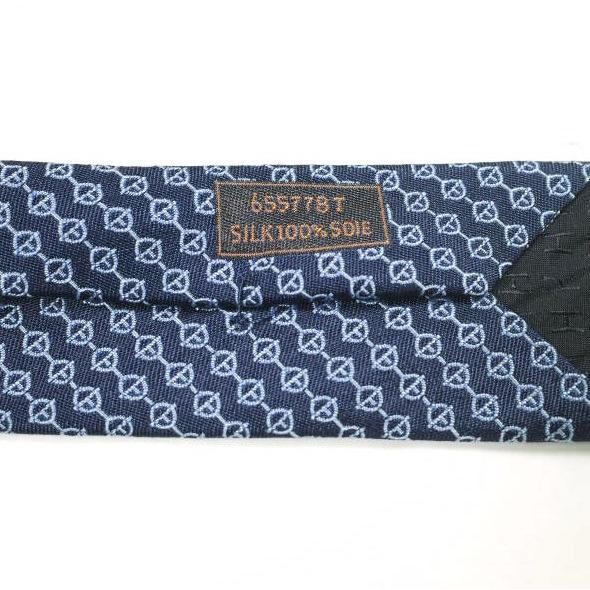 HERMES エルメス フランス製 小紋柄シルクネクタイ 8cm NAVY/BLUE g24649 |  | 06