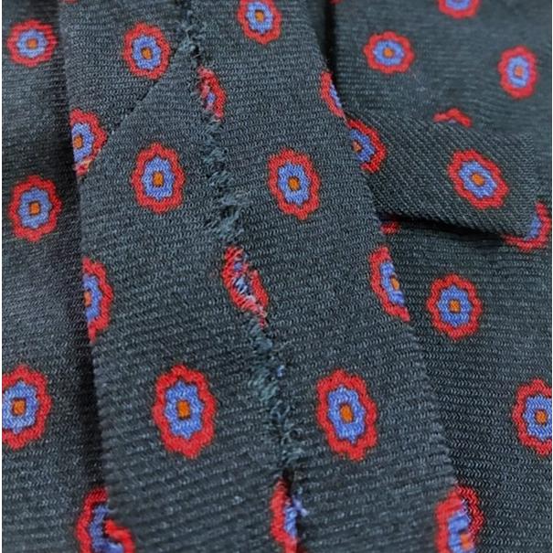 LIVERANO＆LIVERANO リヴェラーノ＆リヴェラーノ イタリア製 ウールシルク小紋柄ネクタイ ネイビー 小花柄 SARTORIA FIRENZE g24652 |  | 06