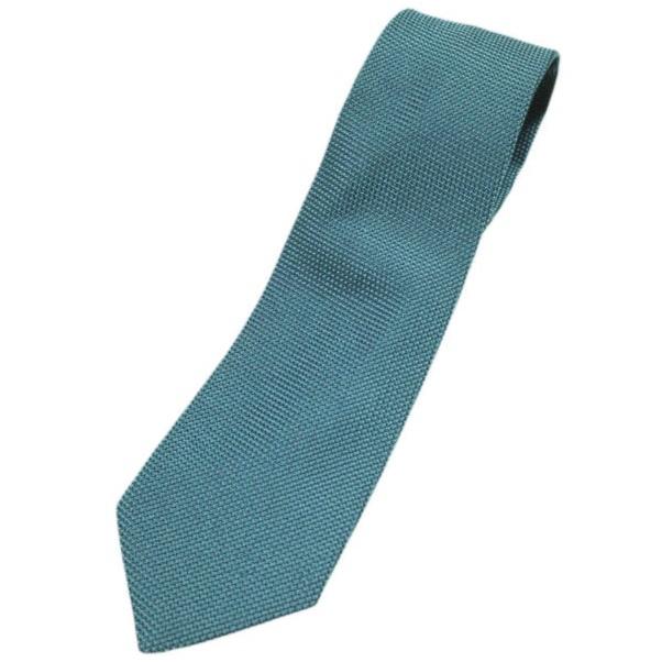 CHARVET シャルベ フランス製 ソリッドシルクネクタイ エメラルド