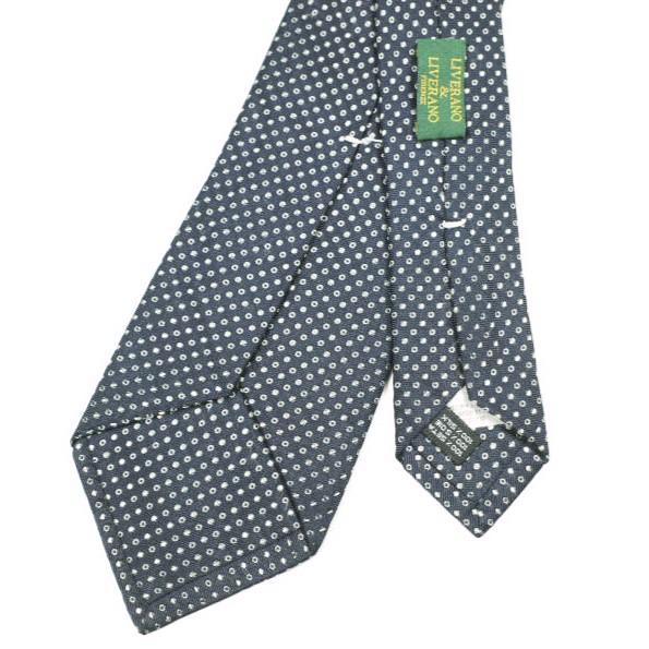 LIVERANO＆LIVERANO リヴェラーノ＆リヴェラーノ イタリア製 ポルカドットシルクネクタイ ネイビー g24656 |  | 04