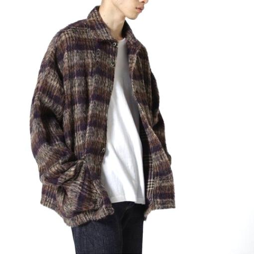 FR(13)NDS フレンズ 日本製 IOLANDA SHAGGY SHIRTS シャギーチェックシャツジャケット EPWH92 パープル ROYAL FLASH 長袖 定価33,000円 |  | 02