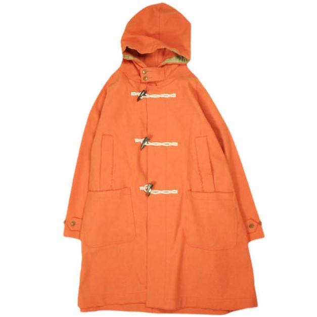 HAVERSACK ハバーザック 23AW 日本製 ヴィンテージメルトンダッフルコート 472333 M オレンジ Begin掲載商品 一枚仕立て アウター g24674 | 