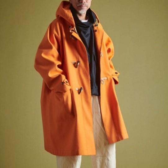 HAVERSACK ハバーザック 23AW 日本製 ヴィンテージメルトンダッフルコート 472333 M オレンジ Begin掲載商品 一枚仕立て アウター g24674 |  | 02