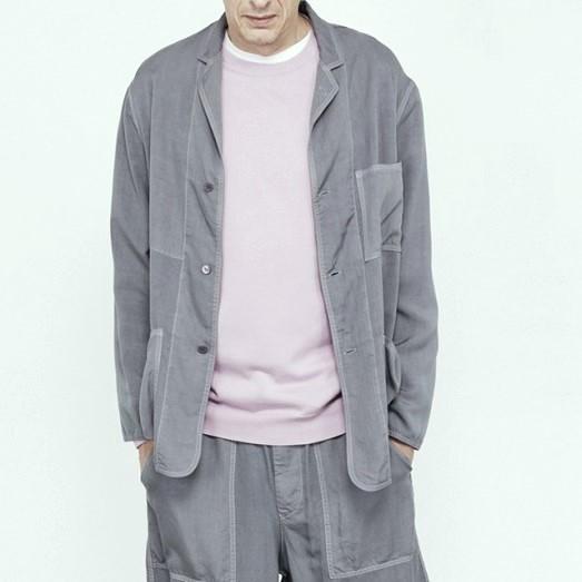 新品 Graphpaper グラフペーパー 日本製 Soft Cupro Jacket 製品染め ソフトキュプラジャケット GM191-20006 2 GRAY アウター g24675 |  | 02