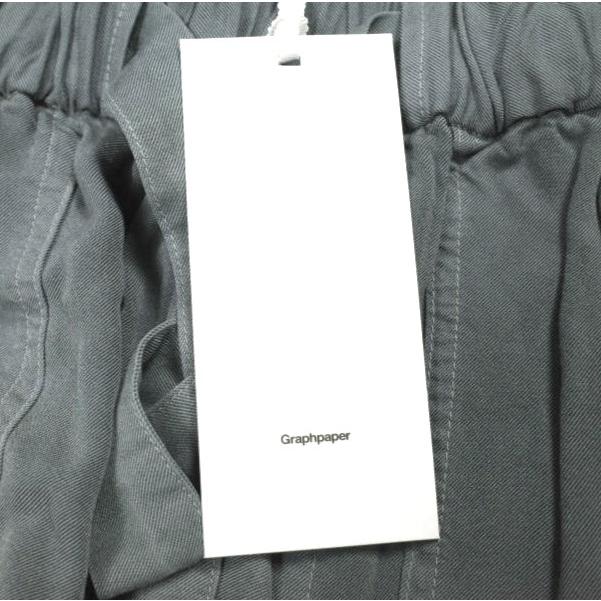 新品 Graphpaper グラフペーパー 日本製 Soft Cupro Baker Pants 製品染め ソフトキュプラベイカーパンツ GM191-40009 2 GRAY イージー |  | 03