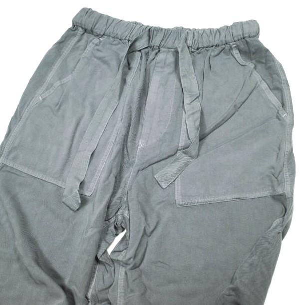 新品 Graphpaper グラフペーパー 日本製 Soft Cupro Baker Pants 製品染め ソフトキュプラベイカーパンツ GM191-40009 2 GRAY イージー |  | 05