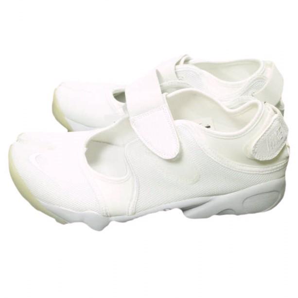 新品 NIKE ナイキ WMNS AIR RIFT ウィメンズ エアリフト 896283-100 US11(28cm) WHITE/WHITE-PURE PLATINUM 足袋 ベルト テープ スニーカー |  | 01