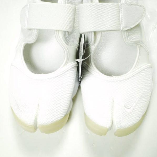 新品 NIKE ナイキ WMNS AIR RIFT ウィメンズ エアリフト 896283-100 US11(28cm) WHITE/WHITE-PURE PLATINUM 足袋 ベルト テープ スニーカー |  | 04
