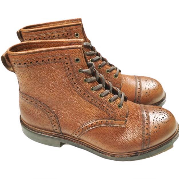 新品 RRL ダブルアールエル イギリス製 BOWERY BOOTS BROGUE バワリーブーツ 823511715001 US10D(28cm) Brown Double RL JULIAN MADE |  | 02