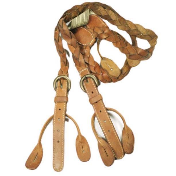 RRL ダブルアールエル イタリア製 BLADE LEATHER SUSPENDER メッシュレザーサスペンダー ブラウン Double RL ベルト g24700 |  | 02