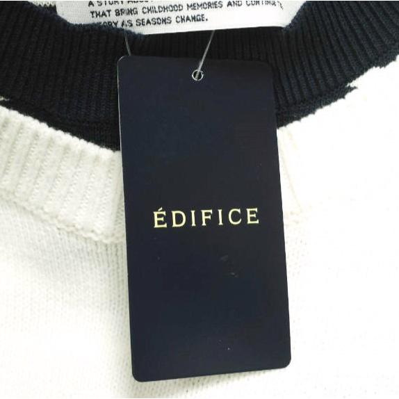 JUST AN IDEA x DAIRIKU ダイリク 25SS 別注 Docking Lettered Knit ドッキングレタードニット Free WHITE/NAVY セーター ボーダー EDIFICE |  | 04