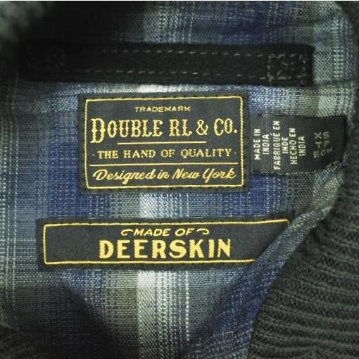 新品 RRL ダブルアールエル 25AW スエードボンバージャケット XS Vintage Black Double RL ディアスキン レザージャケット 定価401,500円 |  | 03