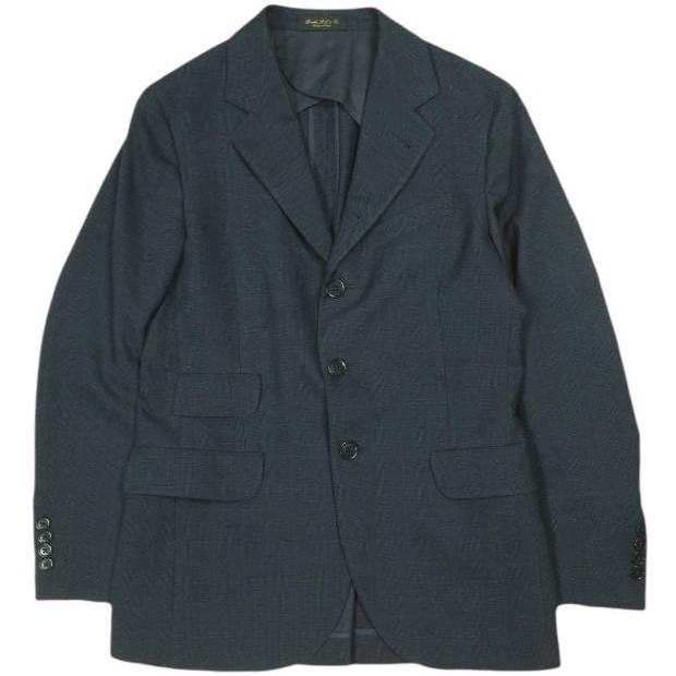RRL ダブルアールエル イタリア製 WINDOWPANE 3PIECE SUITS ウィンドウペン 3ピーススーツ 36R/38S/28 ネイビー セットアップ Double RL |  | 01