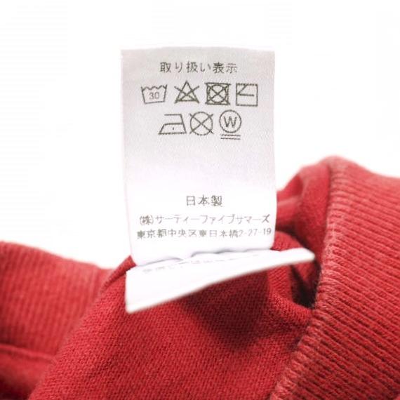 ANATOMICA アナトミカ 日本製 POCKET TEE SHIRT 丸胴 ヘビーオンスポケットTシャツ S RED 半袖 クルーネック トップス g24716 |  | 06