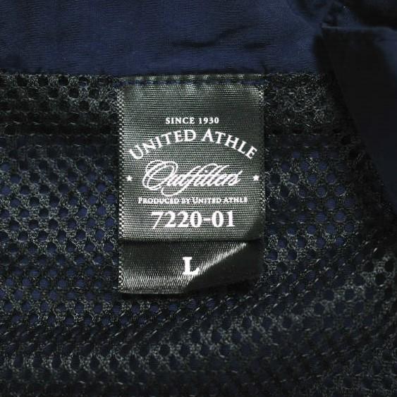 United Athle ユナイテッドアスレ コットンライク ナイロン トレーニングジャケット (裏地付) 7220-01 L ネイビー ジップアップ ブルゾン |  | 03