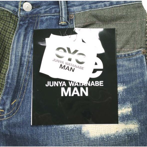 新品 eYe COMME des GARCONS JUNYA WATANABE MAN x Levi's 24AW 503 パッチワークMIXデニムパンツ WN-P911 L 定価121,000円 g24727 |  | 02