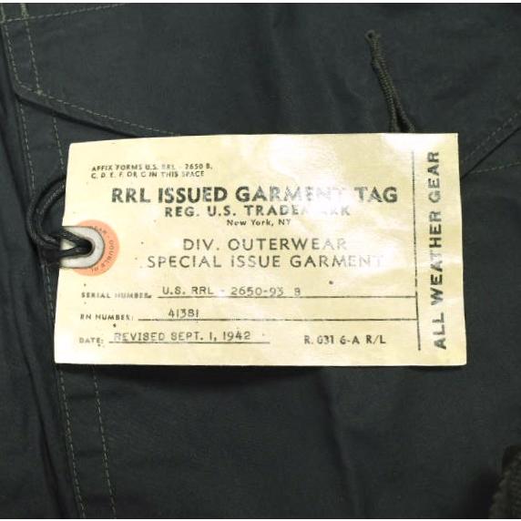 新品 RRL ダブルアールエル ENFORD JACKET ロイヤルネイビー ワックスドコットンフーデッドコート 782799879001 L Dark Navy Double RL |  | 03