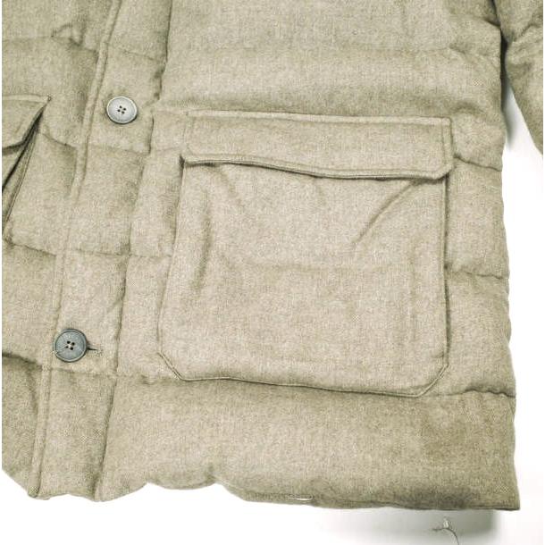 HERNO ヘルノ イタリア製 PIACENZA DROPGLIDE カシミヤシルクフーデッドダウンコート PI0112U38087 50 ベージュ ダウンジャケット アウター【中古】【HERNO】 HERNO ヘルノ イタリア製 PIACENZA DROPGLIDE カシミヤシルク