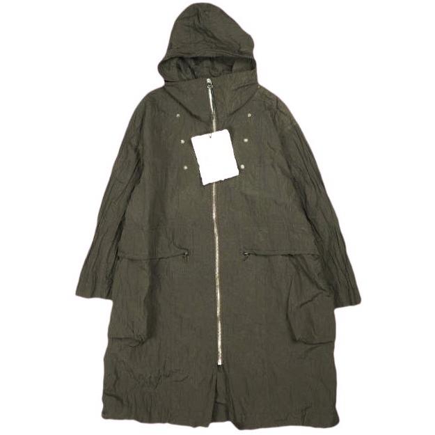 新品 Omar Afridi オマールアフリディ 23SS DET HOOD WIND PARKA ガーメントダイ リップストップナイロンフーデッドコート 46 BROWN | 