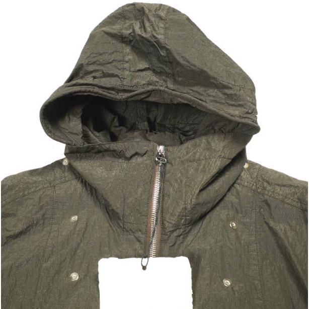 新品 Omar Afridi オマールアフリディ 23SS DET HOOD WIND PARKA ガーメントダイ リップストップナイロンフーデッドコート 46 BROWN |  | 04