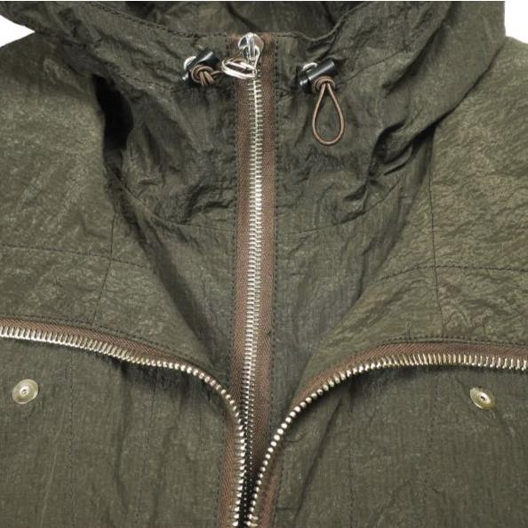 新品 Omar Afridi オマールアフリディ 23SS DET HOOD WIND PARKA ガーメントダイ リップストップナイロンフーデッドコート 44 BROWN |  | 05