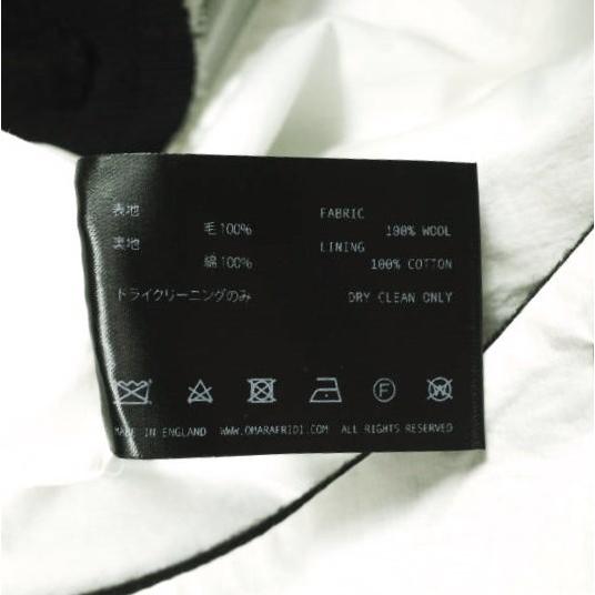 新品 Omar Afridi オマールアフリディ A TROUSERS BLACK MELTON ウールメルトン ワイドトラウザーズ OA-AW21-TRS-103-01 48 定価88,550円 |  | 08