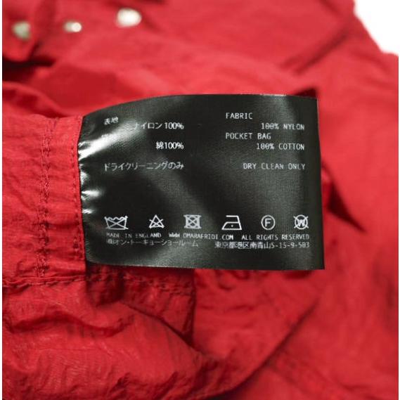 新品 Omar Afridi オマールアフリディ 23SS RIPSTOP FLIGHT BLOUSON リップストップナイロン フライトブルゾン OA-SS23-BZ-105-03 46 RED |  | 07