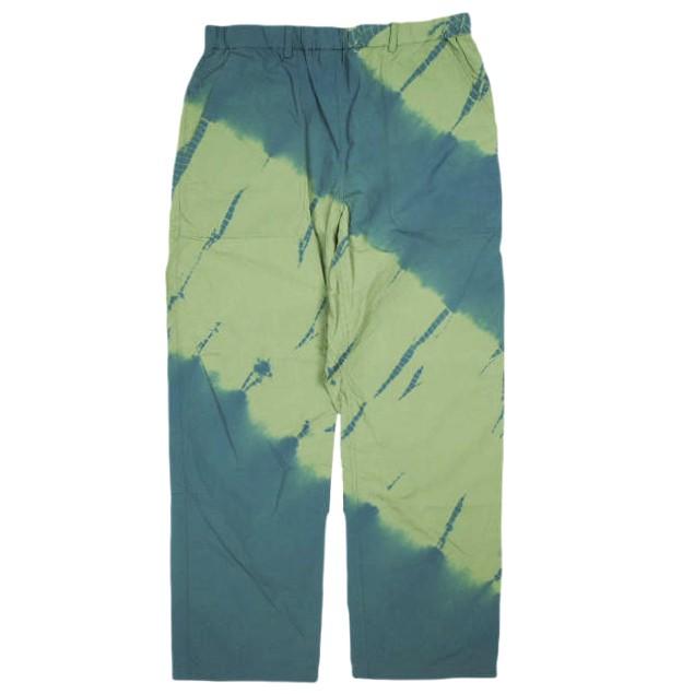 新品 suzusan スズサン Recycled Ripstop Nylon Pants Diagonal Tesuji Yoroidan絞り イージーパンツ 5038N-361 L Marine Blue/Kahki | 