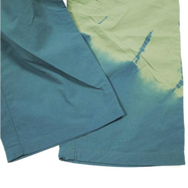新品 suzusan スズサン Recycled Ripstop Nylon Pants Diagonal Tesuji Yoroidan絞り イージーパンツ 5038N-361 L Marine Blue/Kahki |  | 07