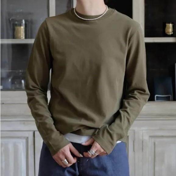 新品 seya. セヤ 日本製 ESSENTIAL LONG TEE KANOKO JERSEY エッセンシャルロングTシャツ 鹿の子ジャージー CF07005J01 L EARTH 長袖 |  | 02