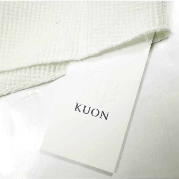 新品 KUON クオン 日本製 リブ裂き織りワッフルサーマルカットソー 2001-CS05 M WHITE 久遠 長袖 Tシャツ トップス g24768 |  | 02
